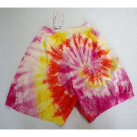 Stella McCartney Women's Sz 40 (US 4) Multicolor Splatter Print Knit Shorts $775 - Picture 1 of 6